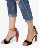 Jurado Black Ankle Strap Sandals women