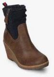 Jurado Brown Ankle Length Boots Women