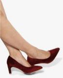 Jurado Maroon Belly Shoes Women