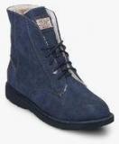 Jurado Navy Blue Ankle Length Boots Women