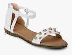 Ketimporta By Kin's White Open Toe Flats Sandals Women