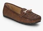 Ketimporta Coffee Brown Driving Loafers Women