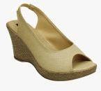 Kielz Beige Solid Sandals Women