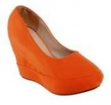 Kielz Orange Wedges Women