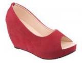 Kielz Red Wedges Women