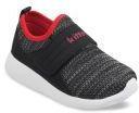 Kittens Black & Grey Sports Shoes Boys