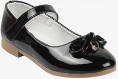 Kittens Black Synthetic Ballerinas girls