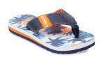 Kittens Blue & Orange Printed Flip Flops Boys