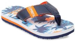 Kittens Blue & Orange Printed Flip Flops boys