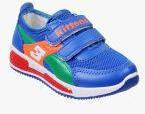 Kittens Blue Synthetic Leather Regular Sneakers Boys