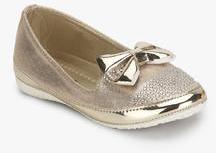 Kittens Golden Metallic Bow Belly Shoes girls