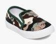 Kittens Green & Beige Printed Sneakers Boys