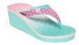 Kittens Pink & Blue Printed Wedges Girls