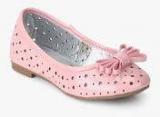 Kittens Pink Bow Lazer Cut Belly Shoes girls