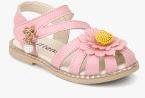 Kittens Pink Floral Sandals Girls