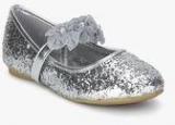 Kittens Silver Glitter Belly Shoes Girls