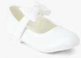 Kittens White Bow Belly Shoes Girls