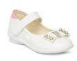 Kittens White Solid Ballerinas Girls