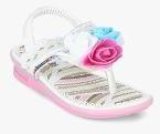 Kittens White Weave Sandals Girls