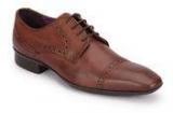 Knotty Derby Arthur Brogue Derby Tan Dress Shoes men