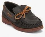 Knotty Derby Binns Black Loafers Boys