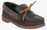 Knotty Derby Black Loafers boys