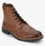 Knotty Derby Burbage Tan Brogue Boots Men