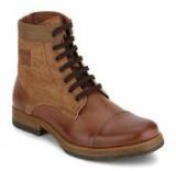 Knotty Derby Crouch Toe Cap Tan Boots Men