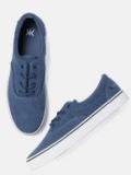 Kook N Keech Blue Regular Canvas Sneakers Men