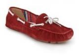 La Briza Pradera Red Moccasins Women