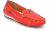 La Briza Red Moccasins Women