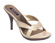 La Zilver Golden Stilettos Women