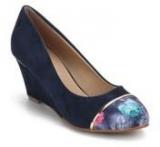 Lara Karen Navy Blue Wedges Women