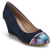 Lara Karen Navy Blue Wedges women