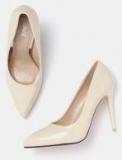 Lavie Beige Solid Pumps Women