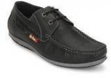 Lee Cooper Black Boat Shoes men