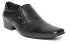 Lee Cooper Black Leather Formal Shoes Men