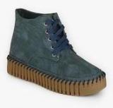 Lee Cooper Blue Derby Boots women