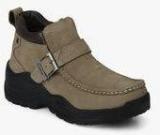 Lee Cooper Brown Buckled Outdoor Shoes men