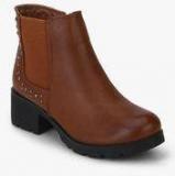 Lee Cooper Crocband Tan Boots women