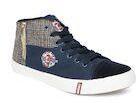 Lee Cooper Navy Blue & Brown Colourblocked Sneakers Men