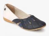 Lee Cooper Navy Blue Lazer Cut Belly Shoes Women