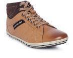 Lee Cooper Tan Brown Leather Flat Boots Men