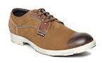 Lee Cooper Tan Brown Solid Leather Derbys Men