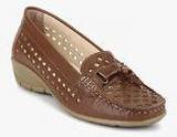 Lee Cooper Tan Lazer Cut Moccasins women