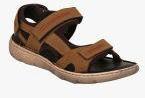 Lee Cooper Tan Leather Sports Sandals Men