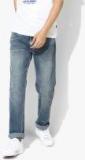 Levis Blue Slim Fit Mid Rise Low Distress Stretchable Jeans 511 Men