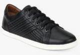 Louis Philippe Black Derby Sneakers Men