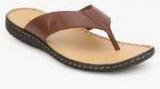 Louis Philippe Brown Slippers Men