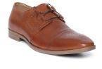 Louis Philippe Tan Brown Leather Formal Derbys Men